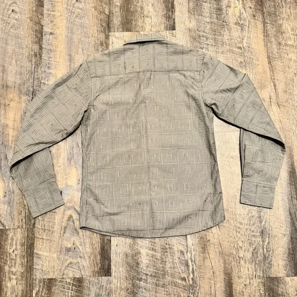 191 Unlimited Boys Button Down Shirt Gray Black Embroidered Western Style Size M - Picture 13 of 13